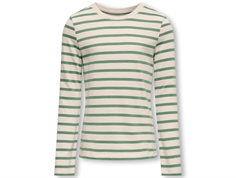 Kids ONLY birch/hedge green striped blouse